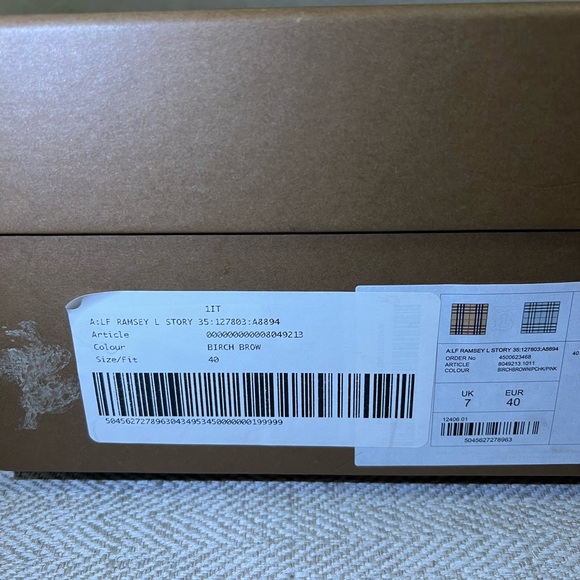 BURBERRY Lf Ramsey L Story 35 Sneakers - Multi Leather - Picture 16 of 16